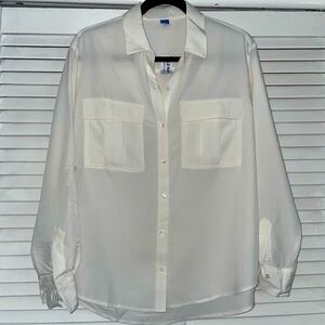 Old Navy Women’s Button Down Utility Shirt size M